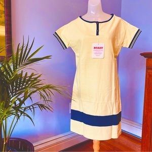 Boast NWT yellow and navy blue tennis country club dress size S